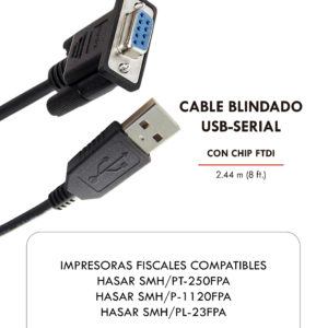 Cable USB a Fiscal Hasar